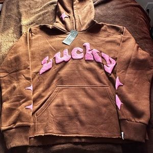 Forgedlane lucky 7 brown hoodie